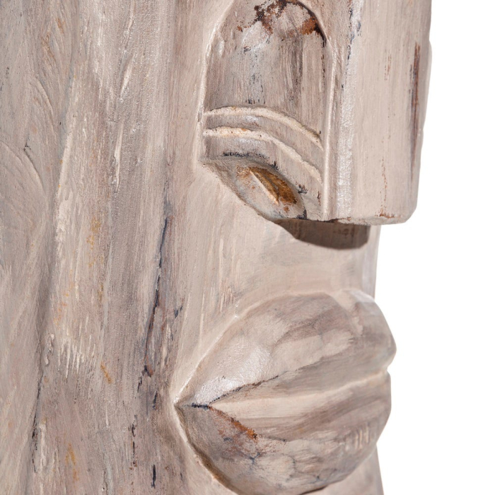 Sculptura decorativa lemn Java cu suport metalic etnica [6]