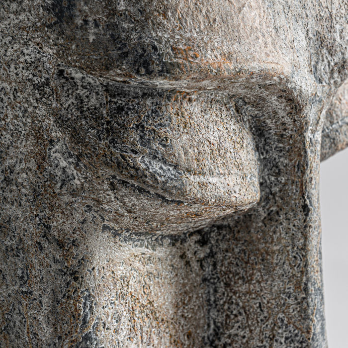 Sculptură decorativă înaltă ciment gri antichizat Khalid [4]