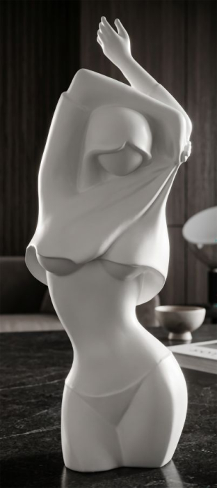Sculptură decorativă minimalistă cu siluetă feminină [6]