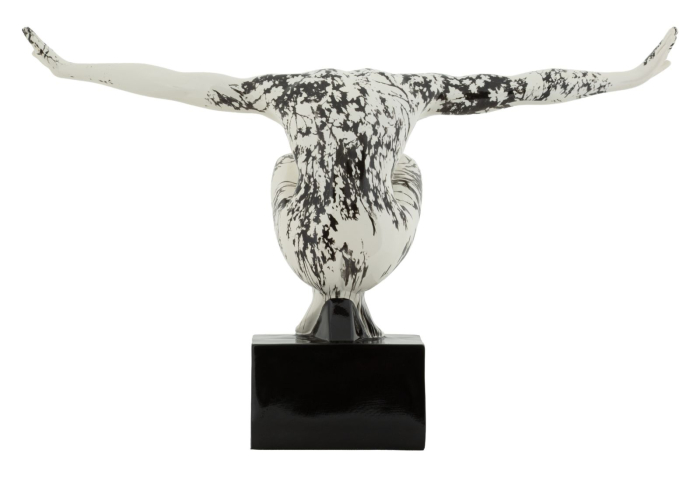 Sculptură decorativă stil oriental cu gimnastă în mișcare [3]