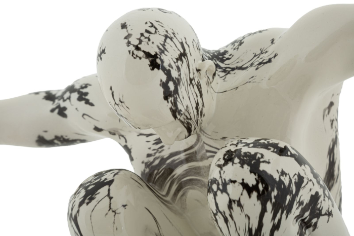 Sculptură decorativă stil oriental cu gimnastă în mișcare [4]