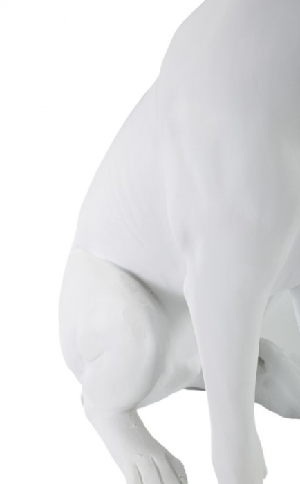Sculptura Dog, rasina, alb/auriu [6]