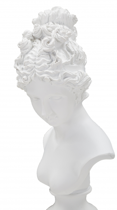Sculptura Femeie Romana, polirasina, alb - CreativDeco.ro [4]