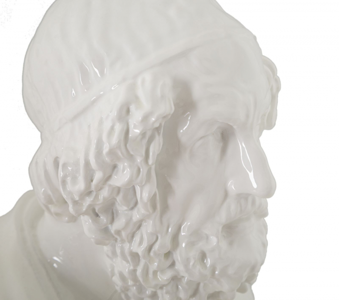 Statuie barbat intelept romana alba - CreativDeco.ro   [5]