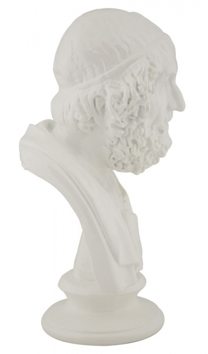 Statuie barbat intelept romana alba - CreativDeco.ro   [2]