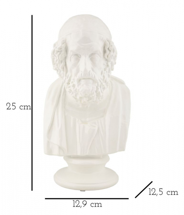 Statuie barbat intelept romana alba - CreativDeco.ro   [7]
