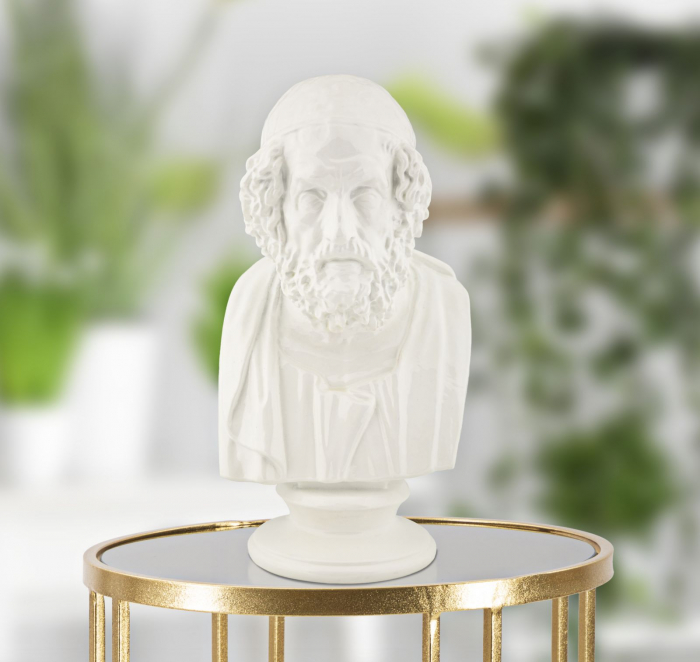 Statuie barbat intelept romana alba - CreativDeco.ro   [6]