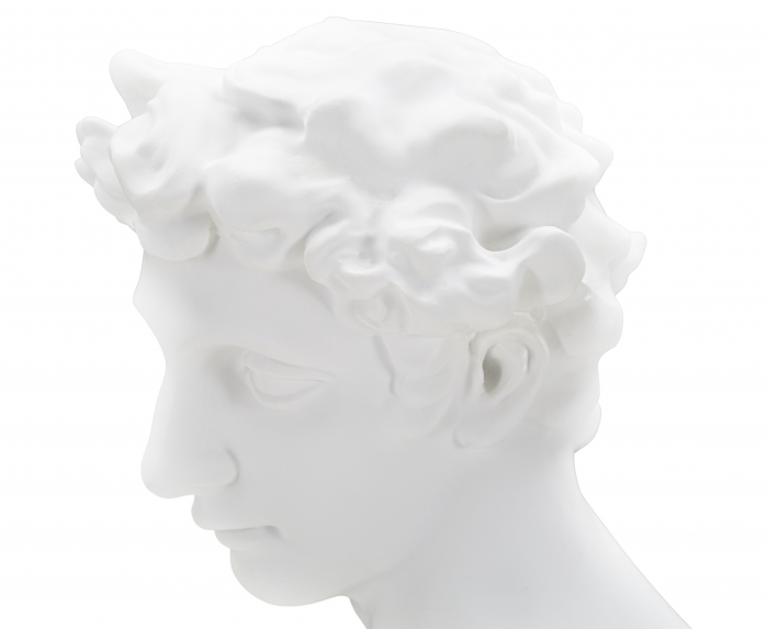Sculptura Romana bust alb polirasina | creativdeco.ro [4]
