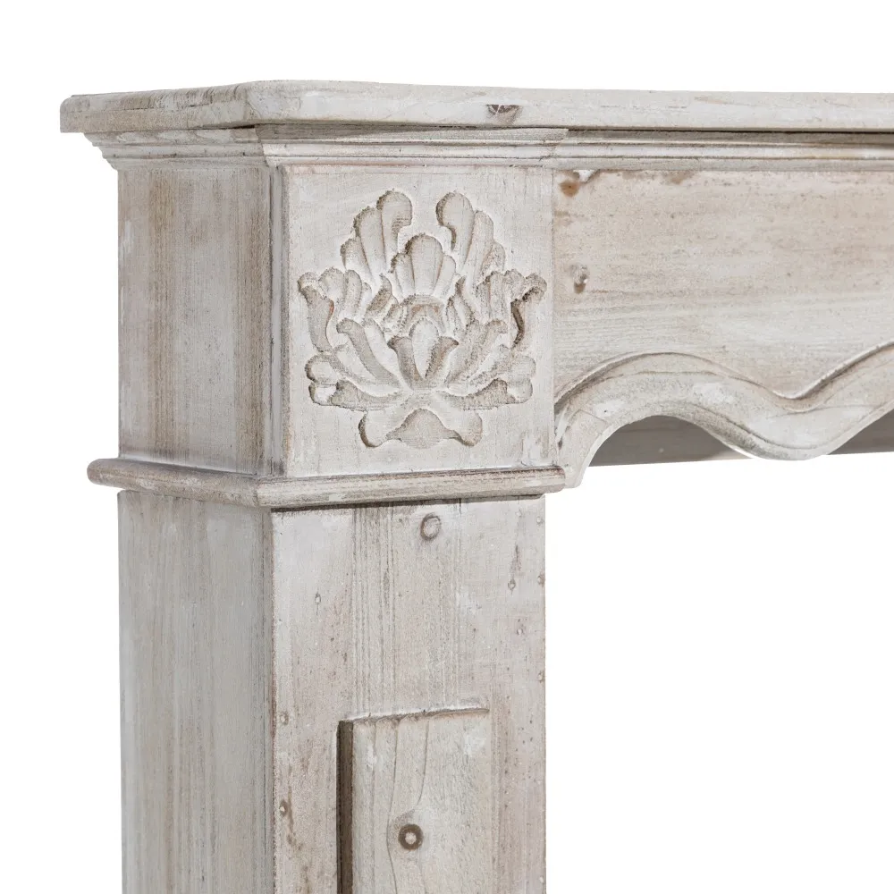 Semineu decorativ vintage alb | Piese de decor impresionante [2]