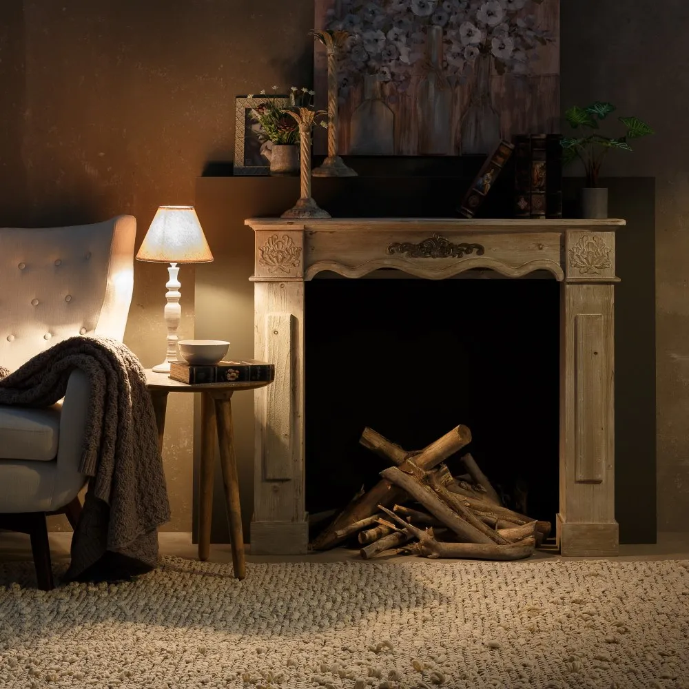 Semineu decorativ vintage alb | Piese de decor impresionante [5]