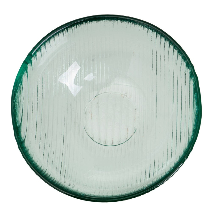 Set de douăsprezece boluri mici din sticlă reciclată verde, cu pereți striați [3]