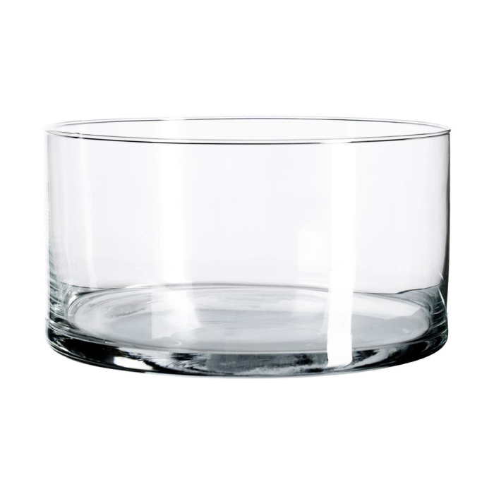 Set 2 boluri de masă din sticlă transparentă tăiată la cald cu perete drept și buza rotunjită [3]