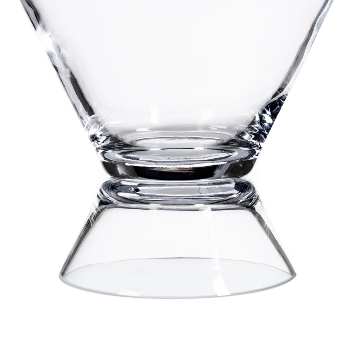 Set boluri decorative din sticlă transparentă cu formă conică [4]