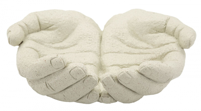 Set boluri decorative mâini din rășină bej – imagine principală – Hands Stons [1]