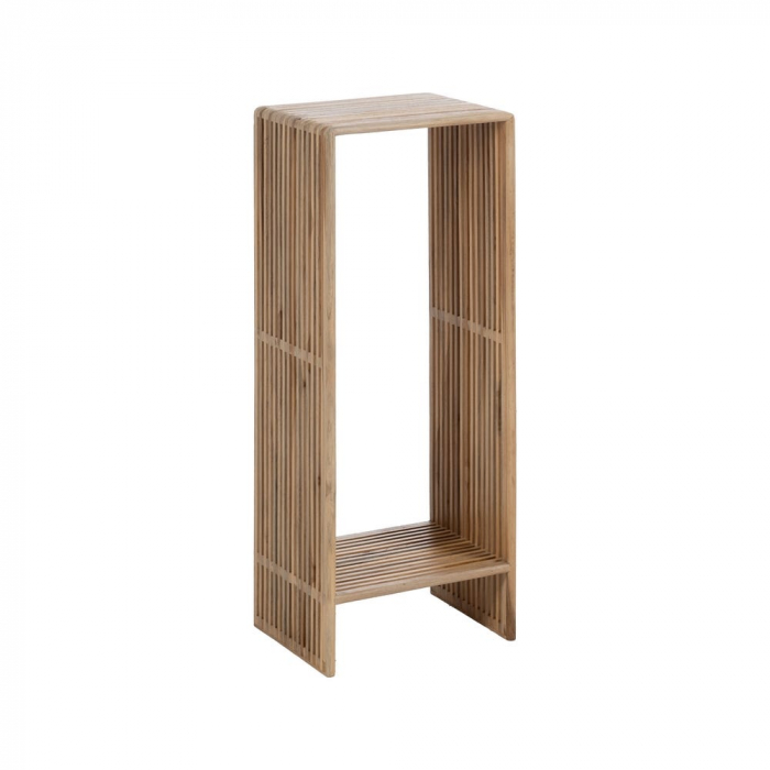 Set coloane tec reciclat lamele naturale, forma aerisita japandi [3]