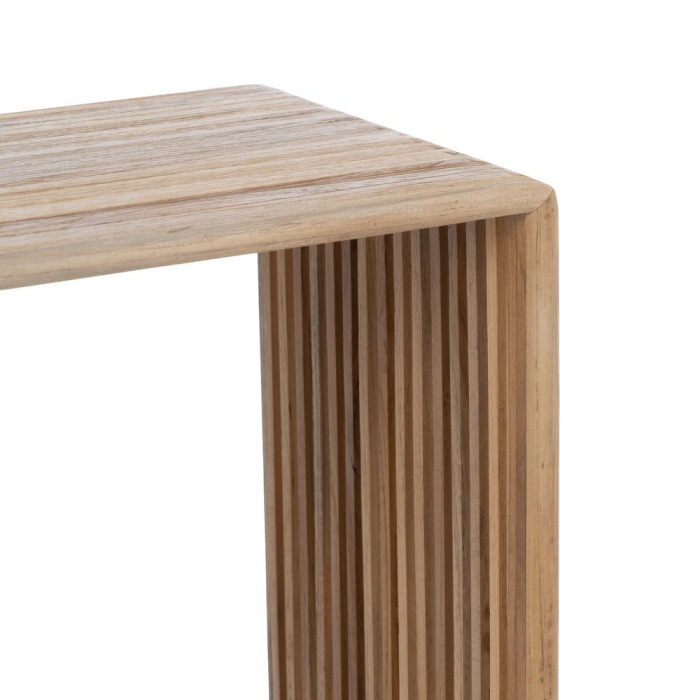 Set coloane tec reciclat lamele naturale, forma aerisita japandi [6]
