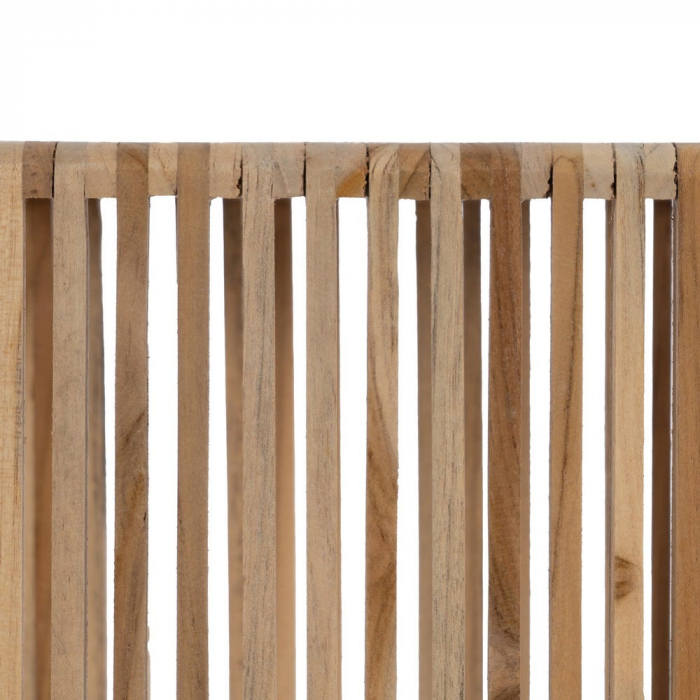 Set coloane tec reciclat lamele naturale, forma aerisita japandi [8]