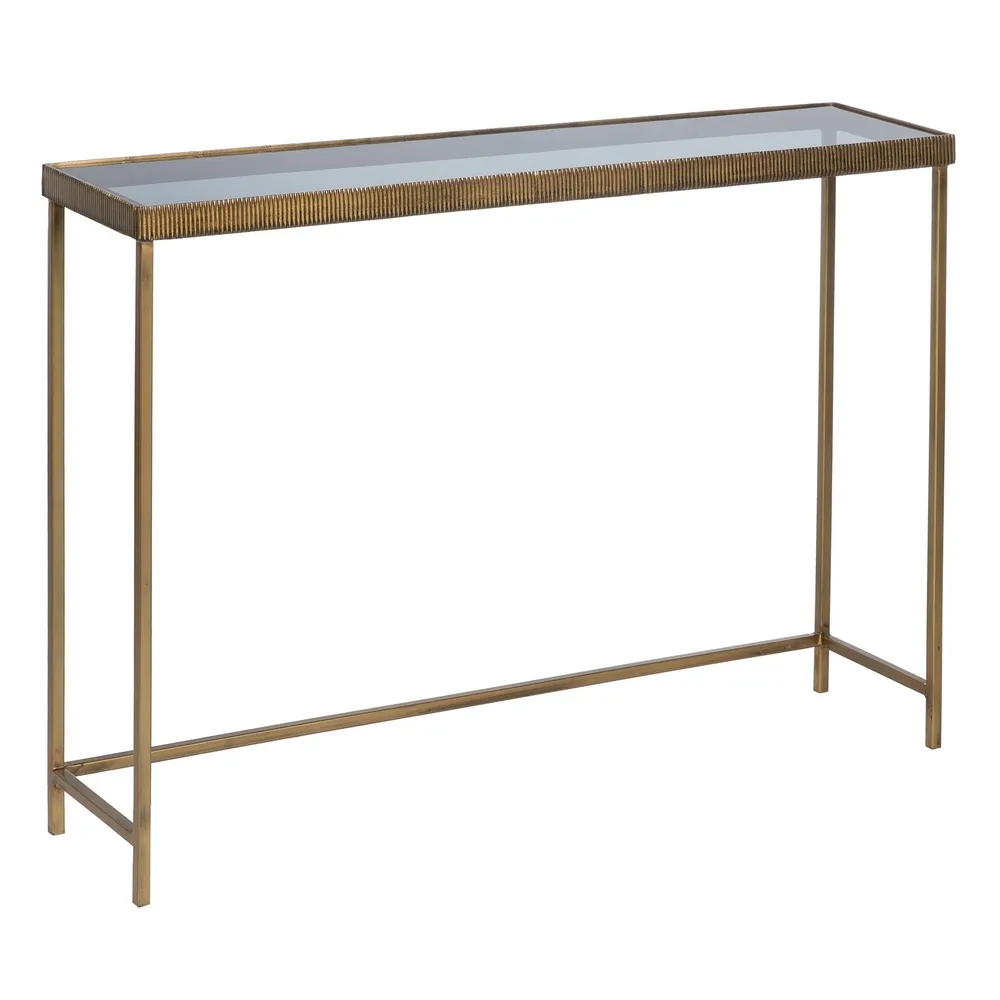 Set 2 Console Gold-Black, Auriu Negru, Metal Sticla - creativdeco.ro [4]