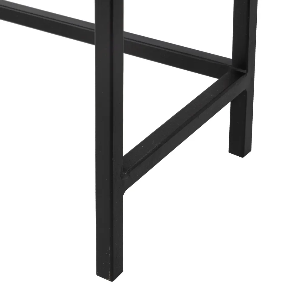 Set 2 Console Gold-Black, Auriu Negru, Metal Sticla - creativdeco.ro [12]