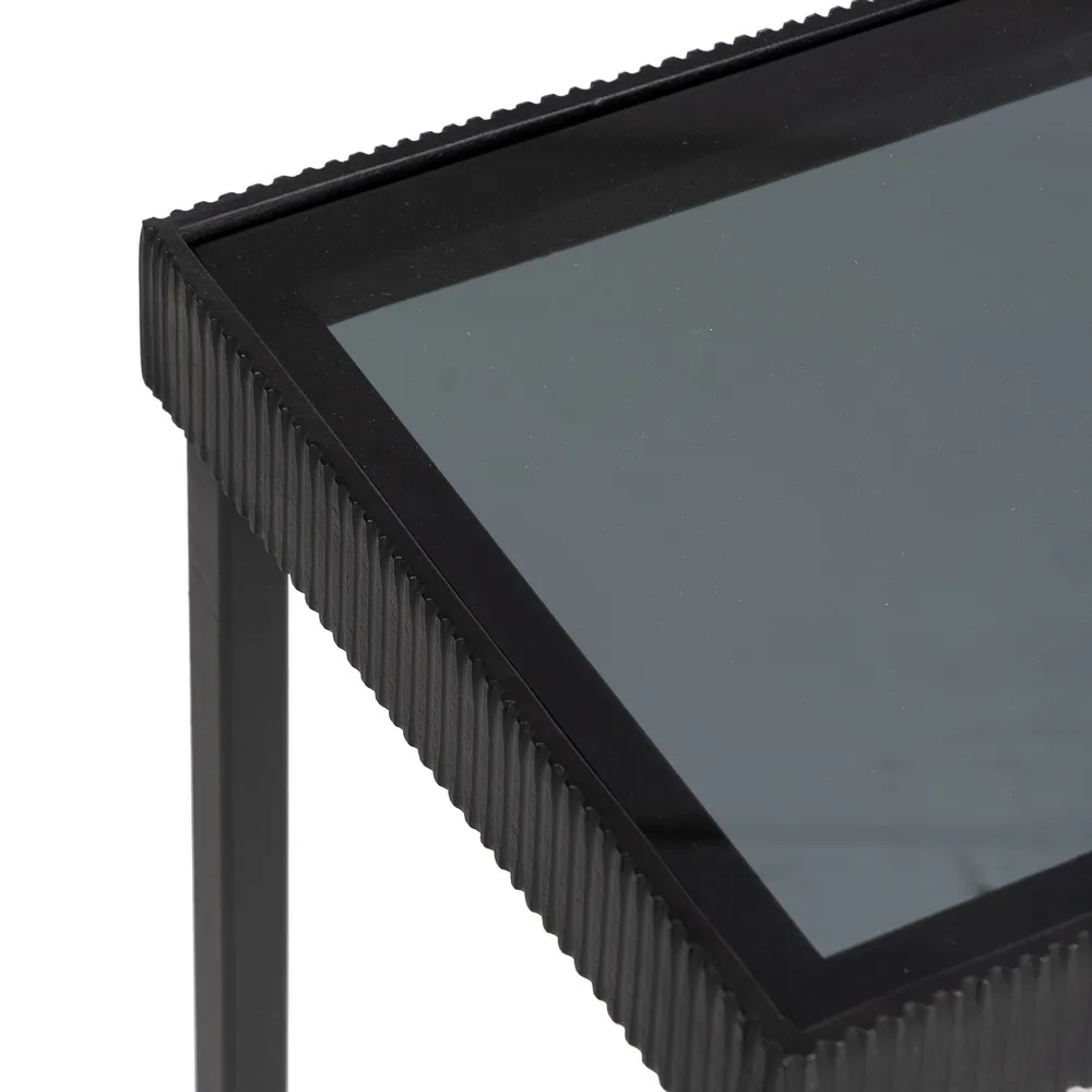 Set 2 Console Gold-Black, Auriu Negru, Metal Sticla - creativdeco.ro [10]