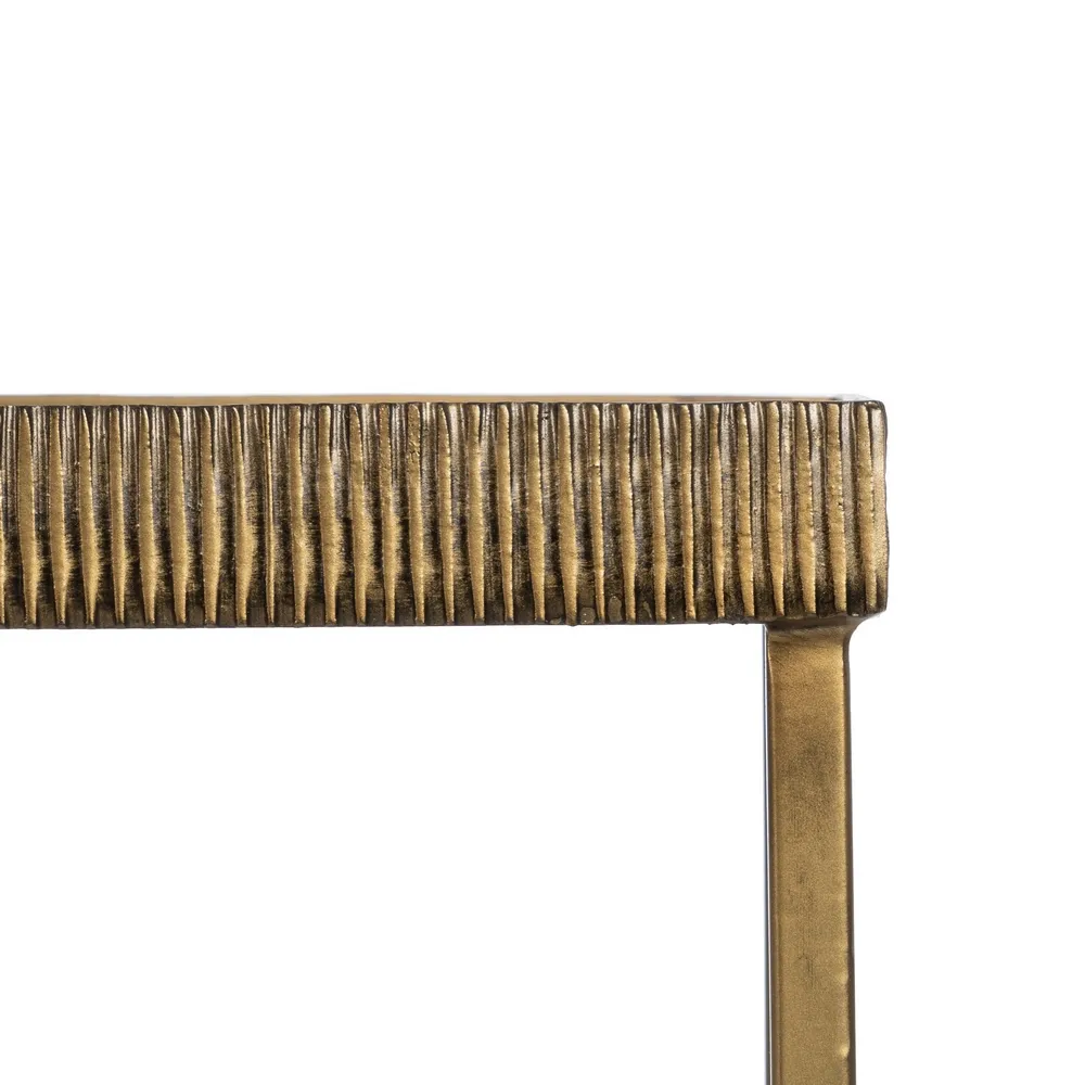 Set 2 Console Gold-Black, Auriu Negru, Metal Sticla - creativdeco.ro [7]