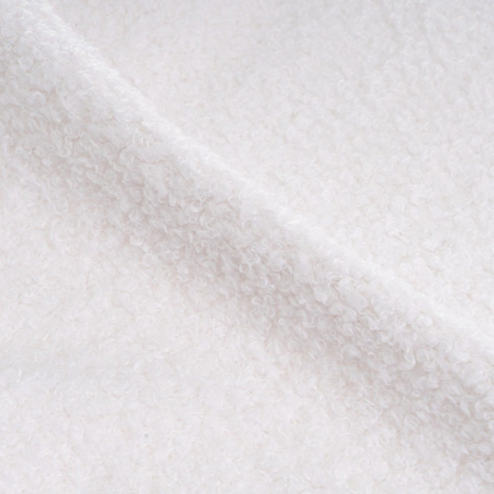 Set de două covorașe albe în formă de blană din sherpa, cu contur organic neregulat [3]