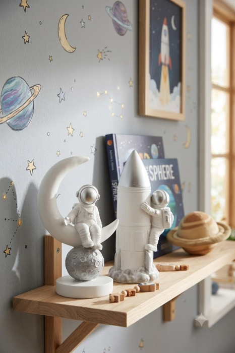 Set de astronauti decor camera copii|Decoratiuni tema spatiala [2]
