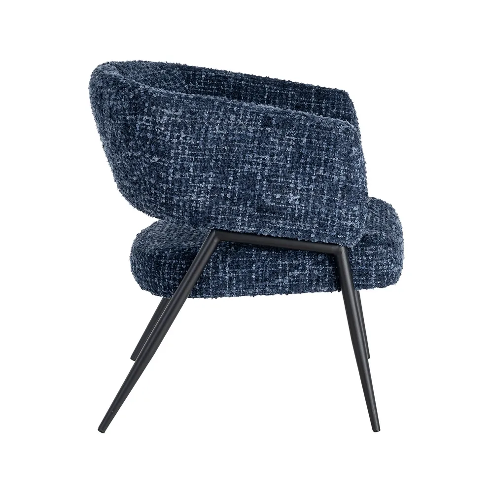 Set 2 fotolii din stofă albastră cu structură metalică [3]