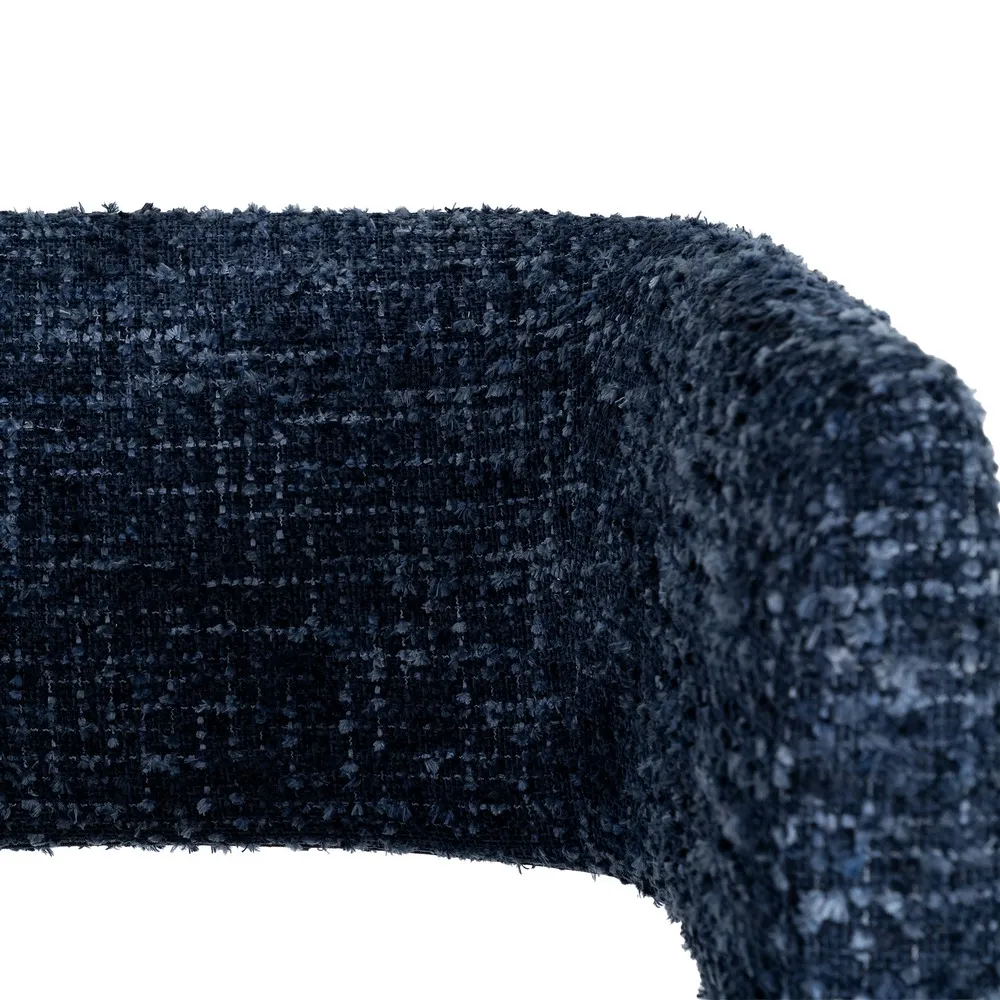 Set 2 fotolii din stofă albastră cu structură metalică [7]