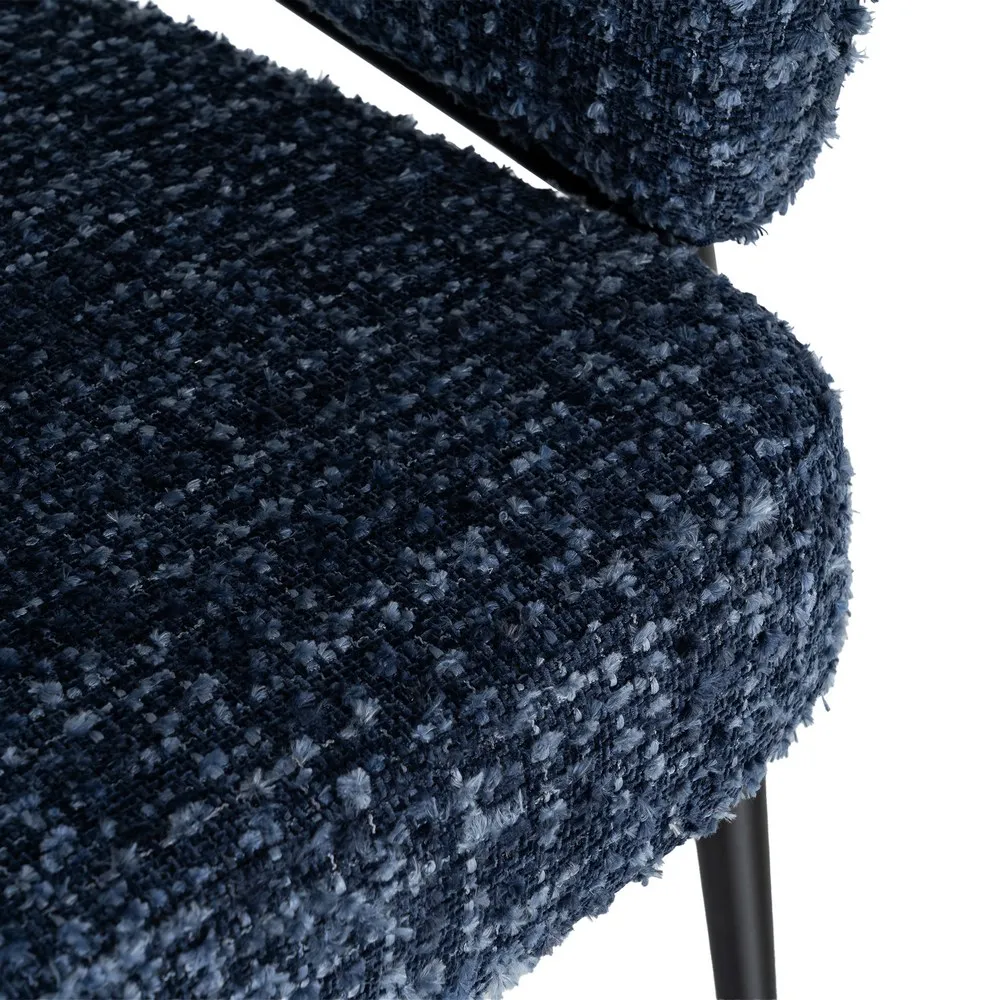 Set 2 fotolii din stofă albastră cu structură metalică [5]