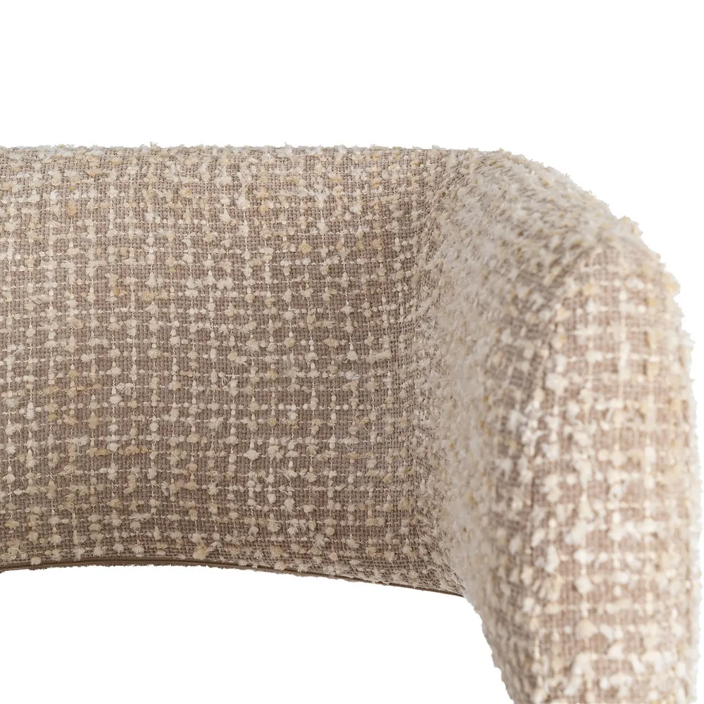 Set 2 fotolii din stofă bej cu structură metalică [9]