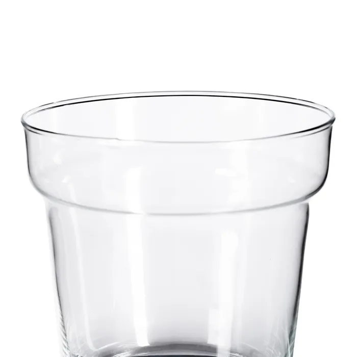 Set ghivece decorative din sticlă transparentă cu formă cilindrică [4]