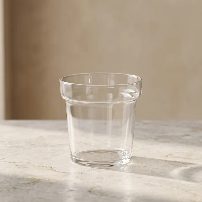 Set ghivece decorative din sticlă transparentă cu formă cilindrică [2]