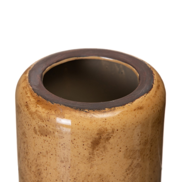 Set 2 ghivece maro din ceramică, suprafață amplă [3]