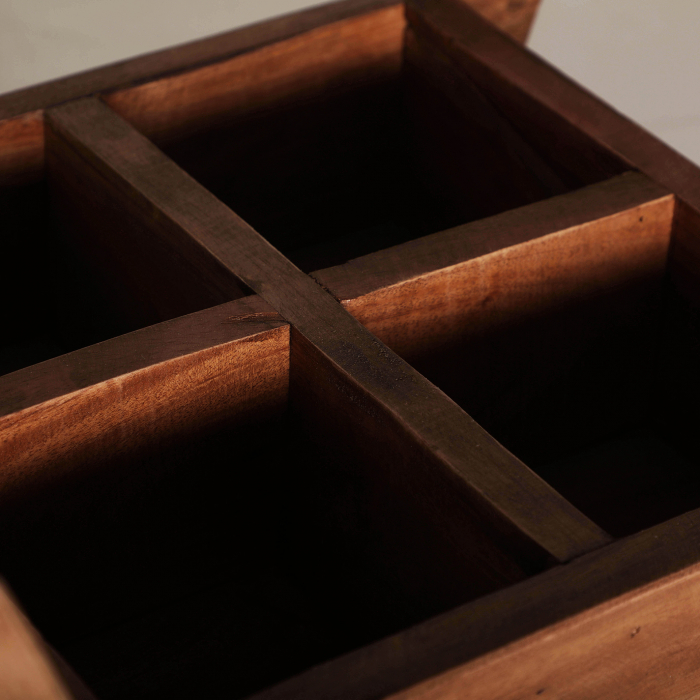 Jardiniere lemn mahogany etnice|Decoratiuni plante premium [3]