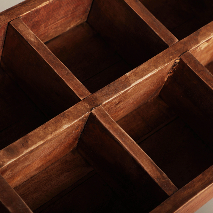 Jardiniere lemn mahogany etnice|Decoratiuni plante premium [5]