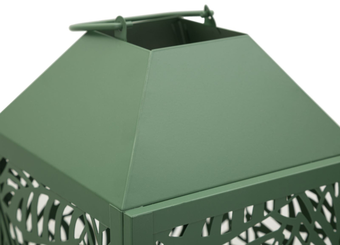 Set 2 lanterne verzi metal model perforat [7]
