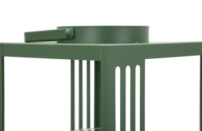 Set 2 lanterne verzi metal linii verticale [4]