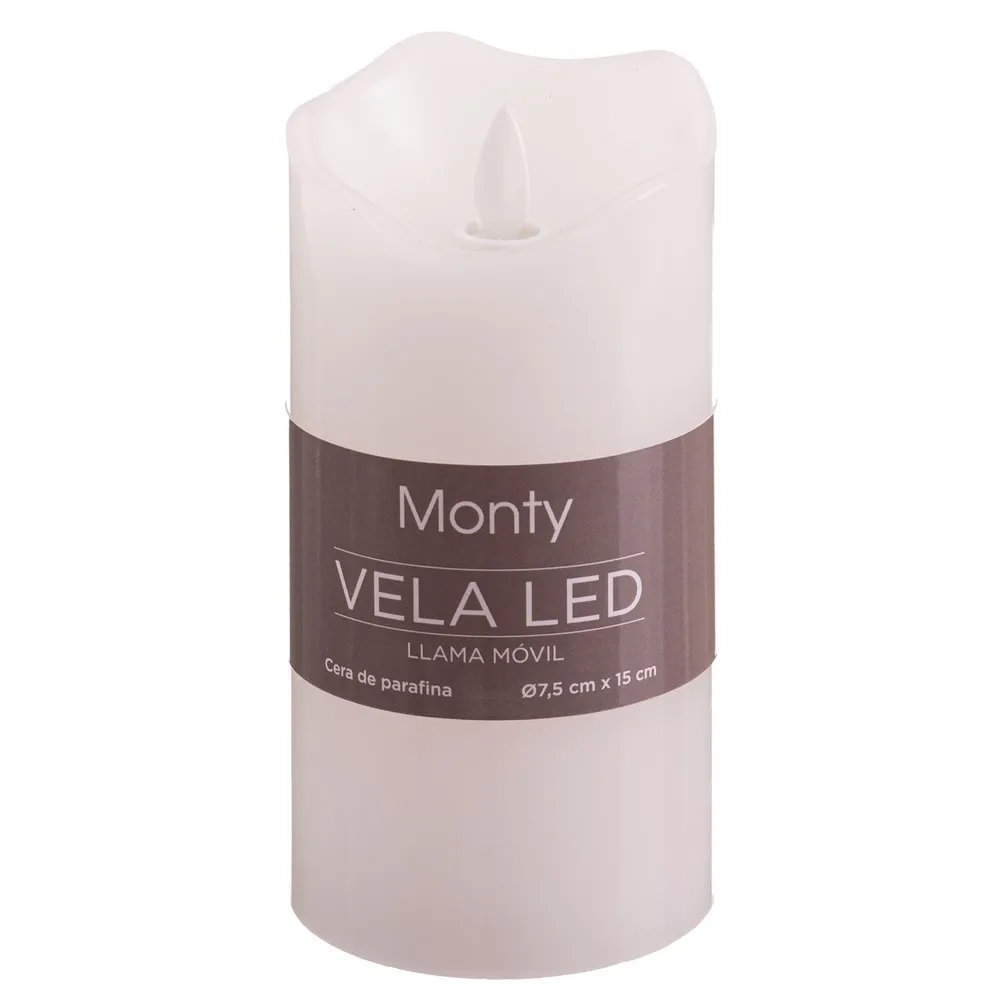 Set 2 Lumanari LED Albe Inalte cu Flacara Mobila | Decor Focal [4]