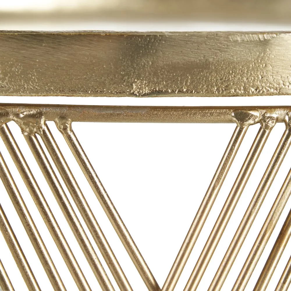 Set 2 masute cafea metal auriu, aluminiu-creativdeco.ro [10]