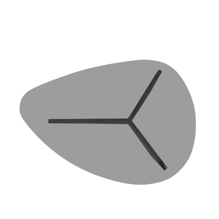 Set măsuțe de cafea din sticlă transparentă și fumurie cu structură metalică neagră [6]