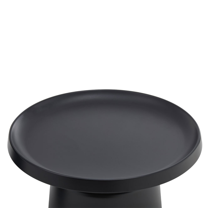 Set 2 măsuțe de cafea rotunde din metal negru [2]