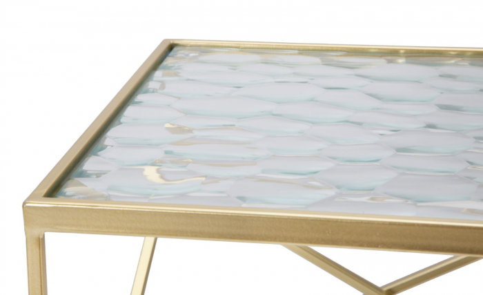 Set masute aurii cu blat sticla | Mobilier versatil [7]