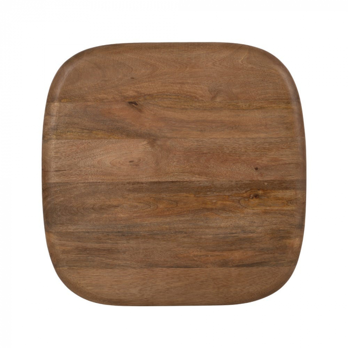 Set masute patrate mango si metal crem mat, stil japandi modern [10]