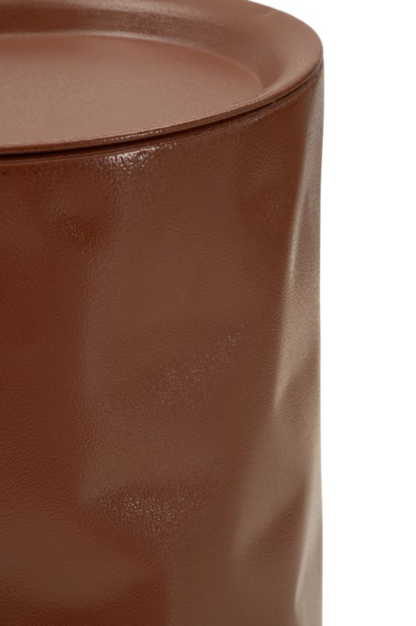 Set 2 masute laterale metalice rosu si alb pentru living HORECA [3]