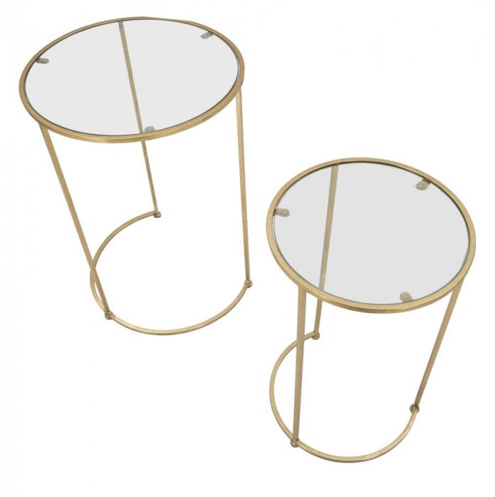 Masute laterale rotunde Glam Simply CreativDeco [2]