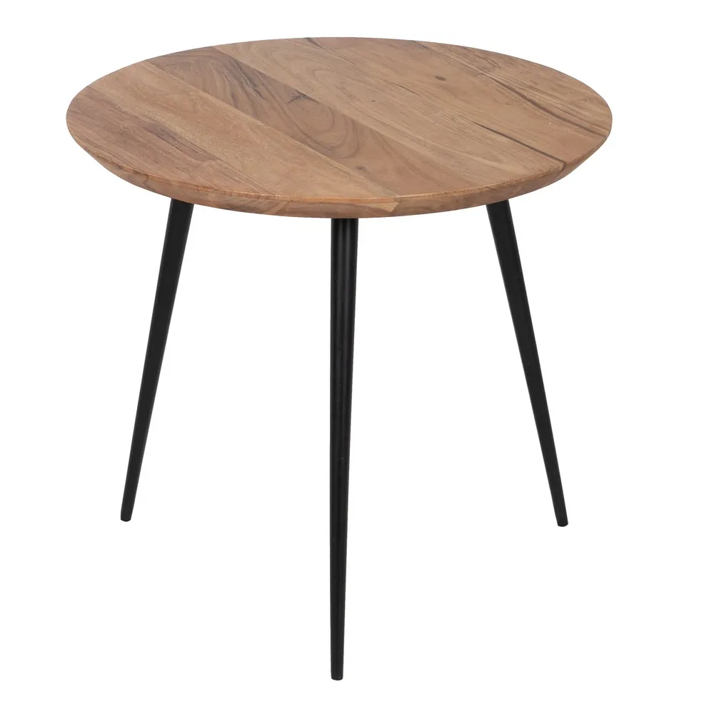 Set 2 Masute Lemn Natural, Metal Negru - CreativDeco.ro [6]