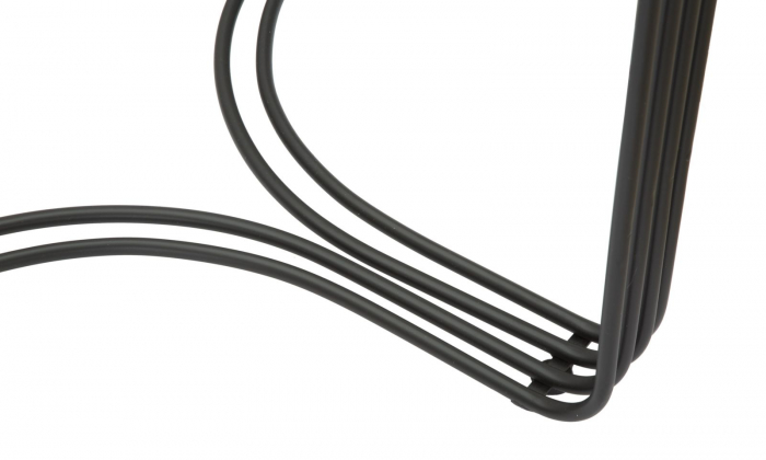 Set Masute Dublino Negru Sticla [4]