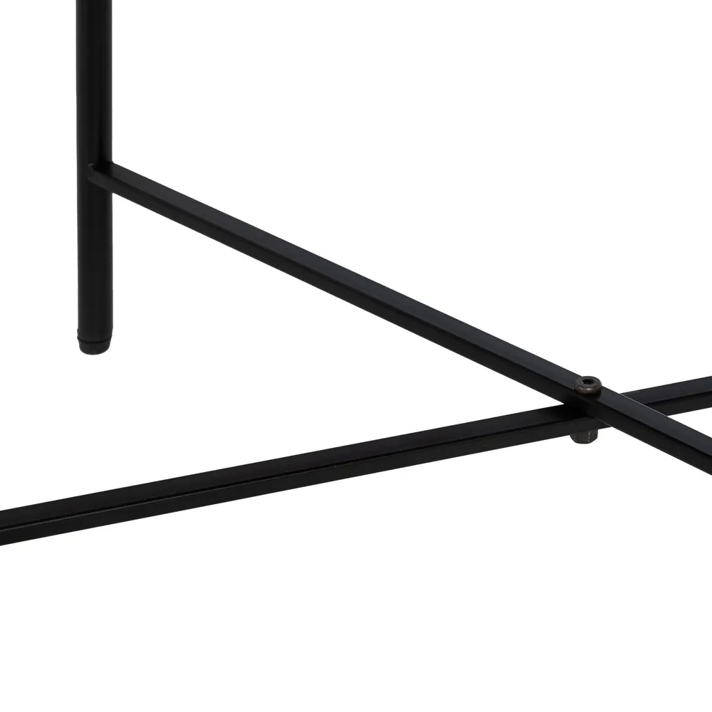 Set 2 masute sufragerie, lemn sticla metal, maro negru [14]