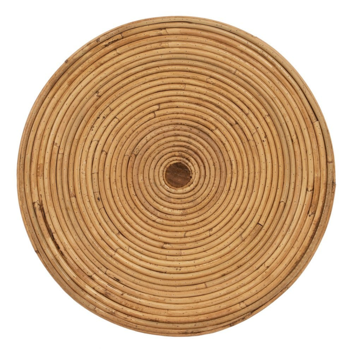 Set 2 mese auxiliare din ratan cu picioare împletite design organic natur [10]